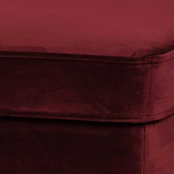 Polsterhocker in Dunkelrot & Schwarz - Haenja^Wohnen Sale