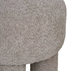 Wohnen Polsterhocker in Hellgrau Boucle - Pandorra