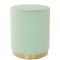 Polsterhocker in Mintgrün mit Gold - Candura^Wohnen Best
