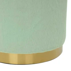 Polsterhocker in Mintgrün mit Gold - Candura^Wohnen Best