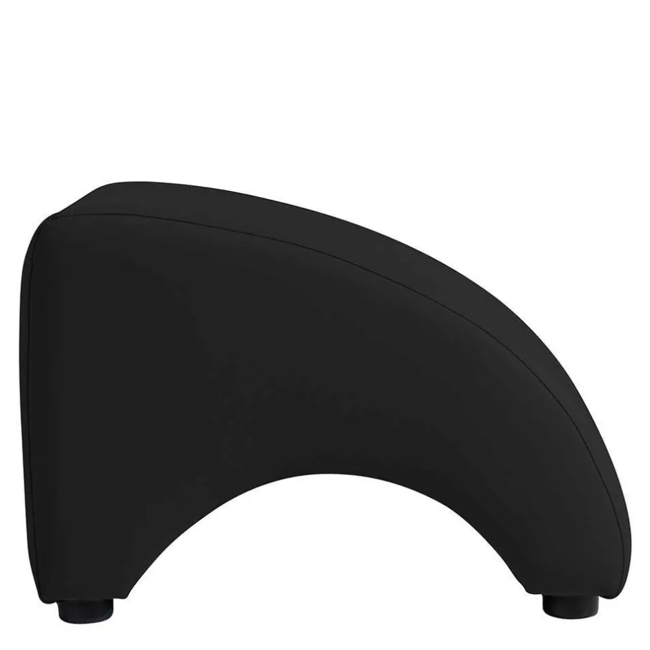 Wohnen Polsterhocker in Schwarz und Buche - Leverias