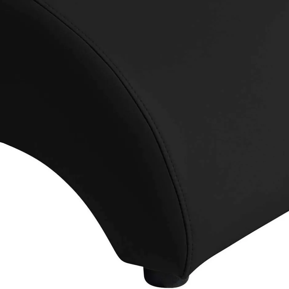 Wohnen Polsterhocker in Schwarz und Buche - Leverias