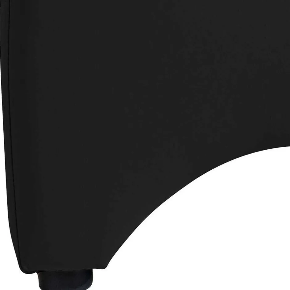 Wohnen Polsterhocker in Schwarz und Buche - Leverias