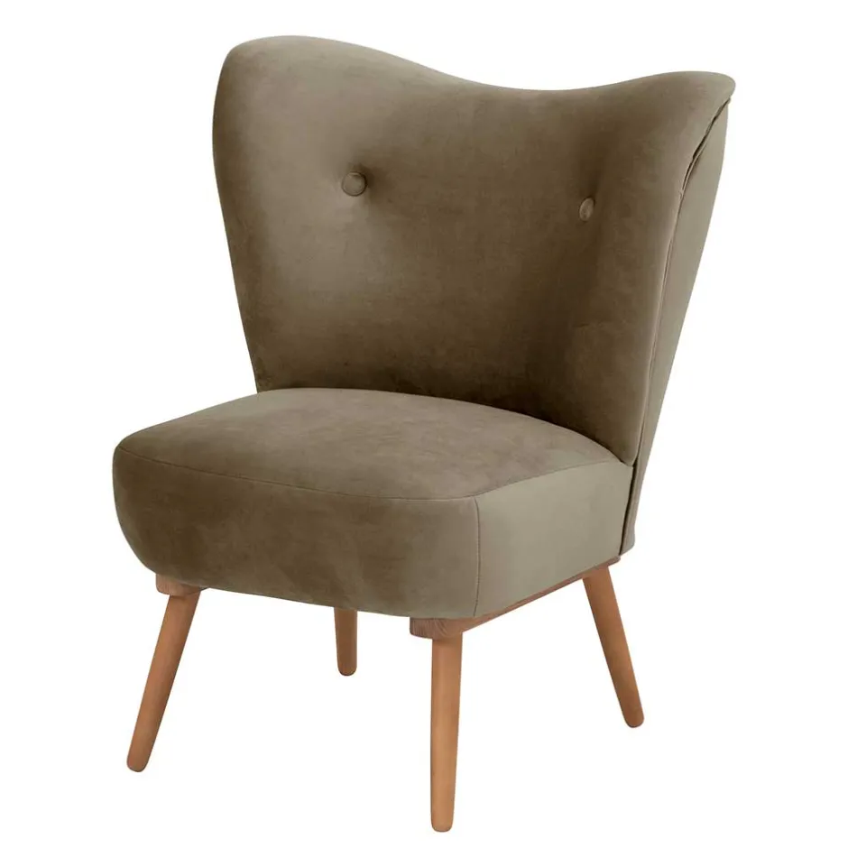 Polstersessel in Beigegrau und Erle - Debe^Wohnen Outlet