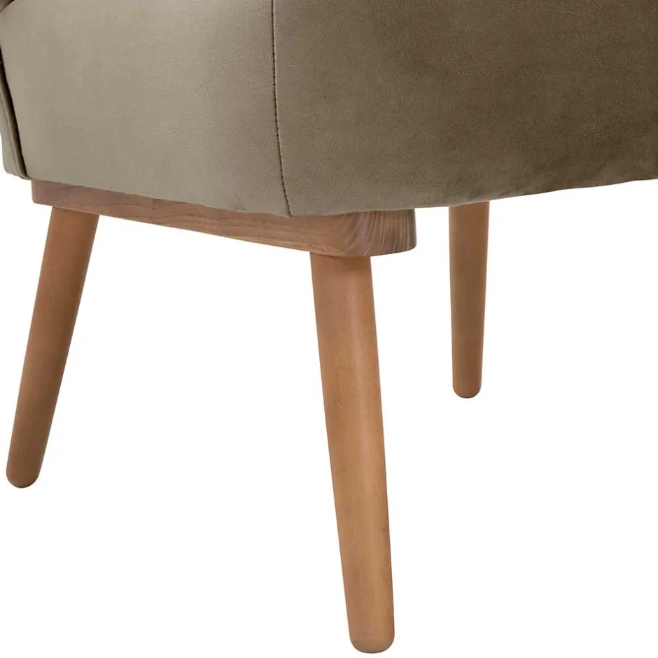 Polstersessel in Beigegrau und Erle - Debe^Wohnen Outlet