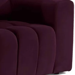 Wohnen Polstersessel in Bordeaux Samt - Snella