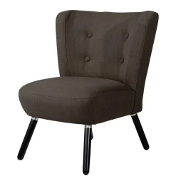 Polstersessel in Dunkelbraun und Schwarz - Melicus^Wohnen Clearance