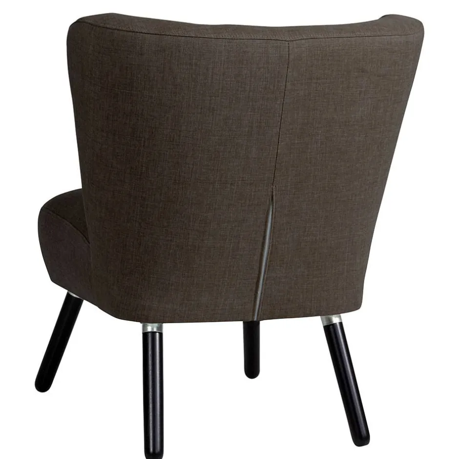 Polstersessel in Dunkelbraun und Schwarz - Melicus^Wohnen Clearance