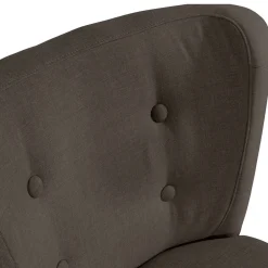 Polstersessel in Dunkelbraun und Schwarz - Melicus^Wohnen Clearance