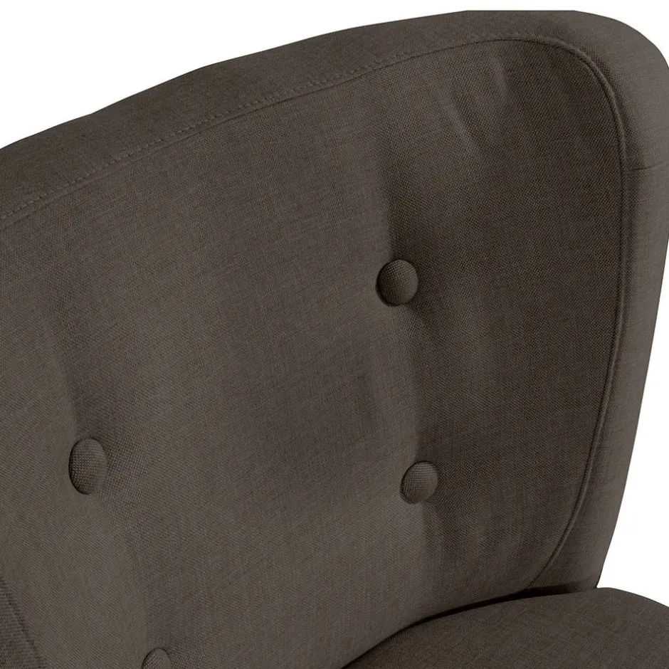 Polstersessel in Dunkelbraun und Schwarz - Melicus^Wohnen Clearance