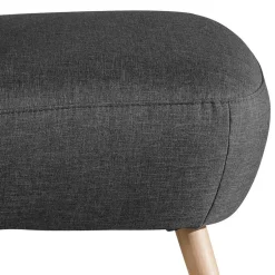 Polstersessel in Dunkelgrau Stoff - Cahira^Wohnen Discount