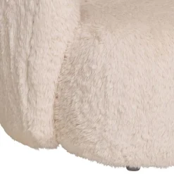 Wohnen Polstersessel in Offwhite Webplüsch - Eddy