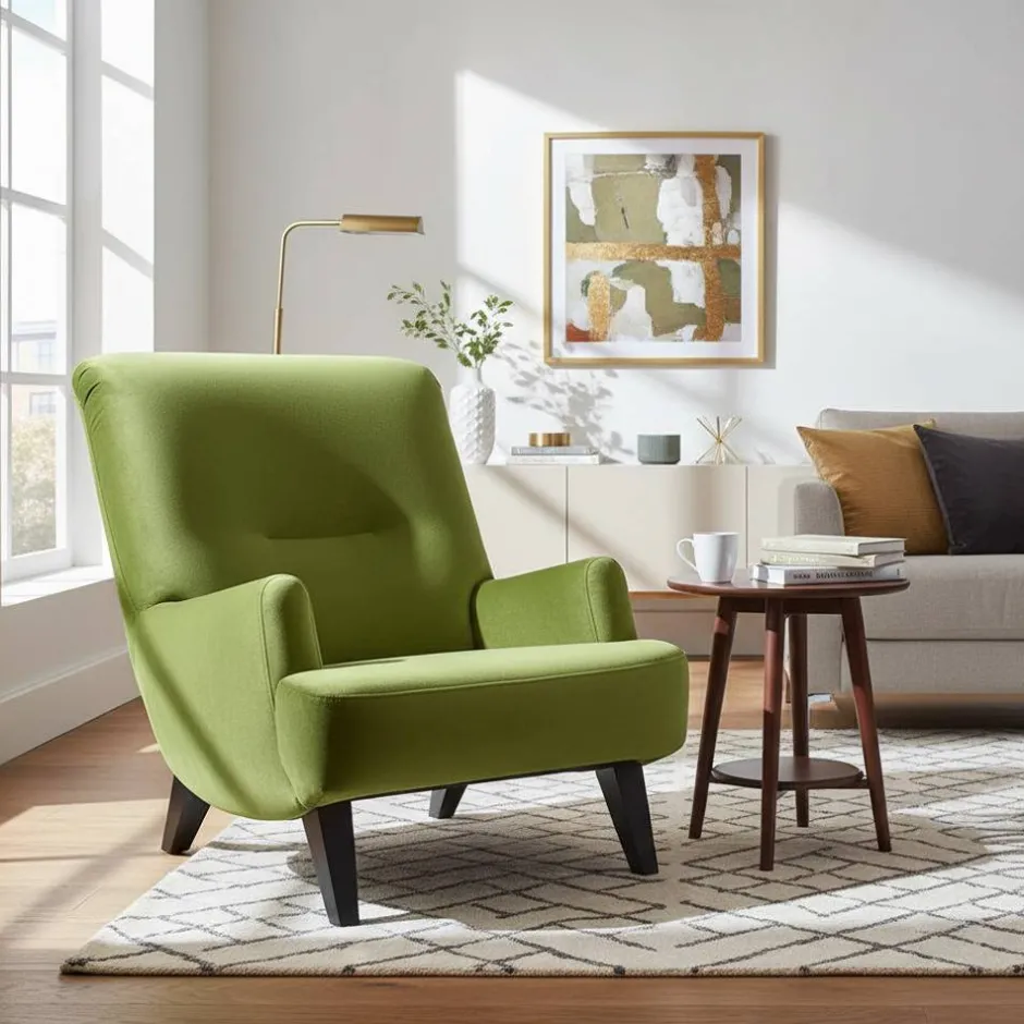 Wohnen Polstersessel in Oliv Grün und Schwarz - Sofia