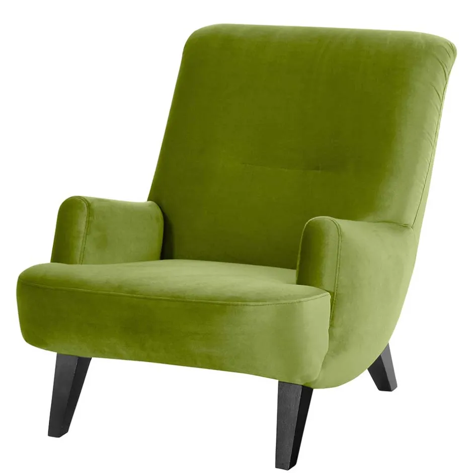 Wohnen Polstersessel in Oliv Grün und Schwarz - Sofia