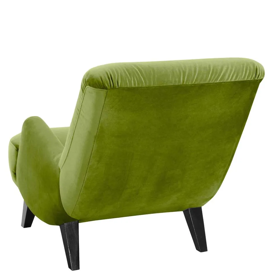 Wohnen Polstersessel in Oliv Grün und Schwarz - Sofia