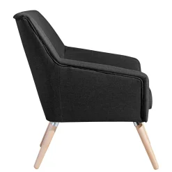 Wohnen Polstersessel in Schwarz und Buche Natur - Gates