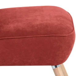 Polstersessel in Terracotta Velours - Iceline^Wohnen Best