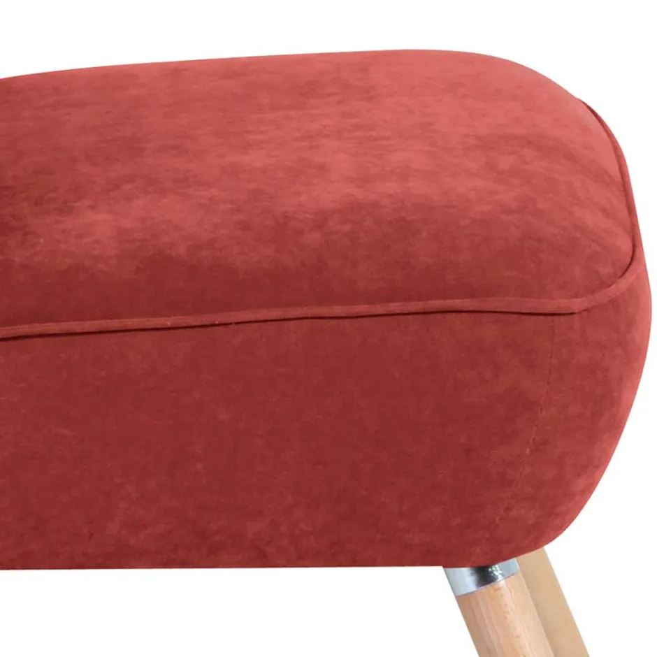 Polstersessel in Terracotta Velours - Iceline^Wohnen Best