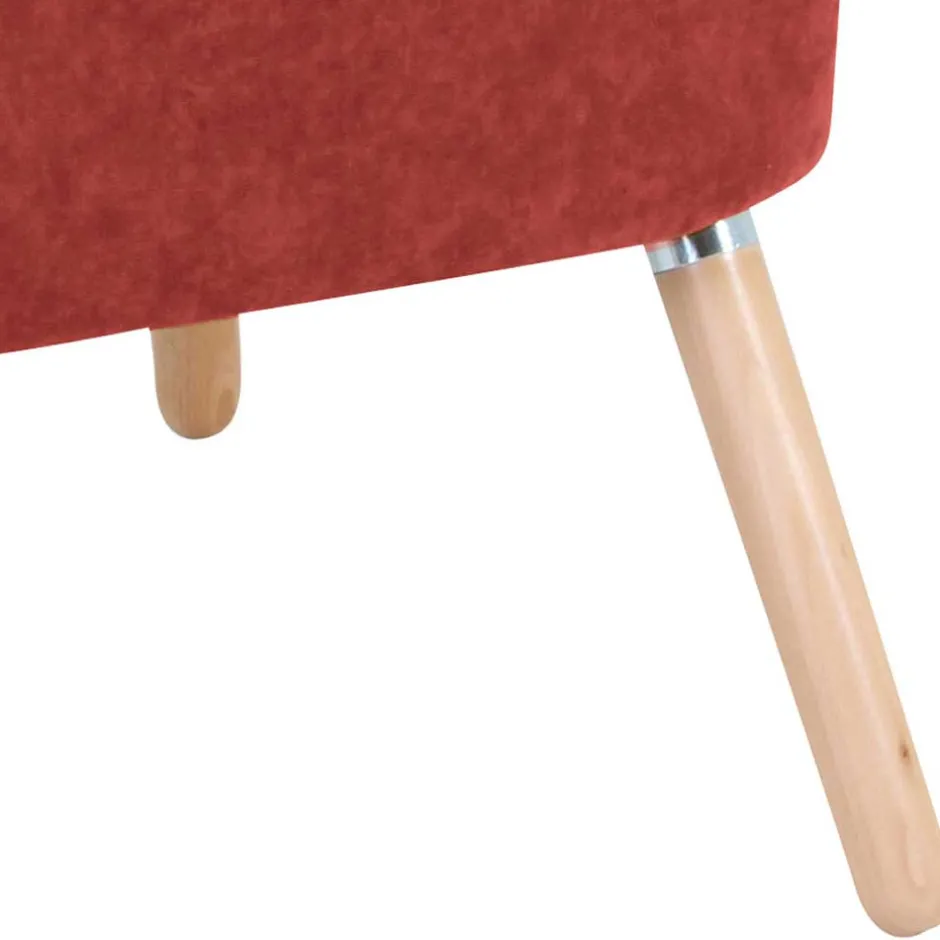 Polstersessel in Terracotta Velours - Iceline^Wohnen Best