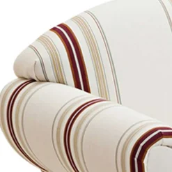 Polstersessel in Weiß Dunkelrot Beige gestreift - Senore^Wohnen Online