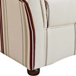 Polstersessel in Weiß Dunkelrot Beige gestreift - Senore^Wohnen Online