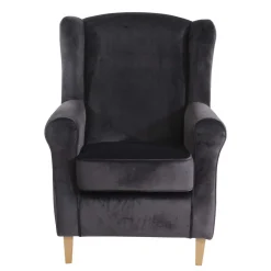 Wohnen Polstersessel mit Ohren in Anthrazit - Pyra