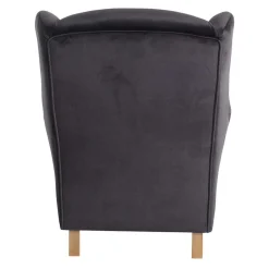 Wohnen Polstersessel mit Ohren in Anthrazit - Pyra