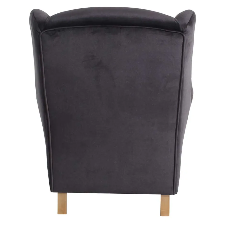 Wohnen Polstersessel mit Ohren in Anthrazit - Pyra