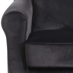 Wohnen Polstersessel mit Ohren in Anthrazit - Pyra