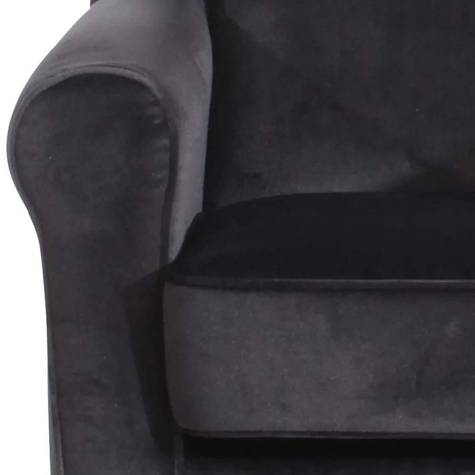 Wohnen Polstersessel mit Ohren in Anthrazit - Pyra