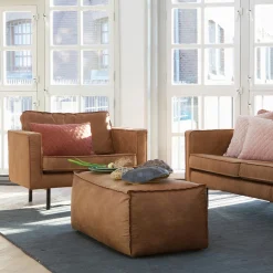 Wohnen Polstersessel Trokey in Cognac Braun