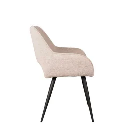 Polsterstühle aus Boucle in Beigegrau - Landhuis (2er Set)^Wohnen Sale