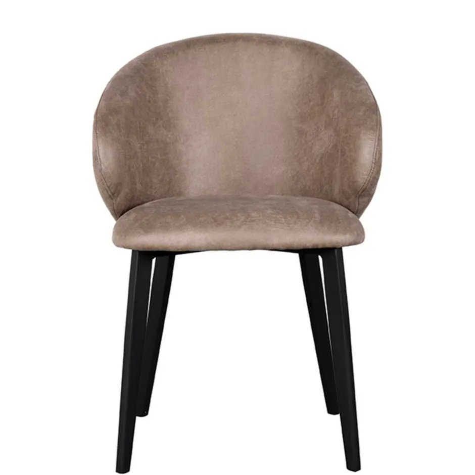 Polsterstühle aus Microfaser in Taupe - Alisa (2er Set)^Wohnen Online