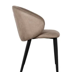 Polsterstühle aus Microfaser in Taupe - Alisa (2er Set)^Wohnen Online