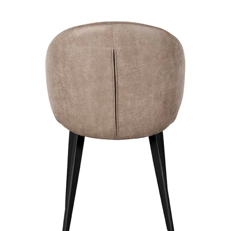 Polsterstühle aus Microfaser in Taupe - Alisa (2er Set)^Wohnen Online