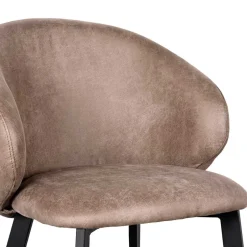 Polsterstühle aus Microfaser in Taupe - Alisa (2er Set)^Wohnen Online