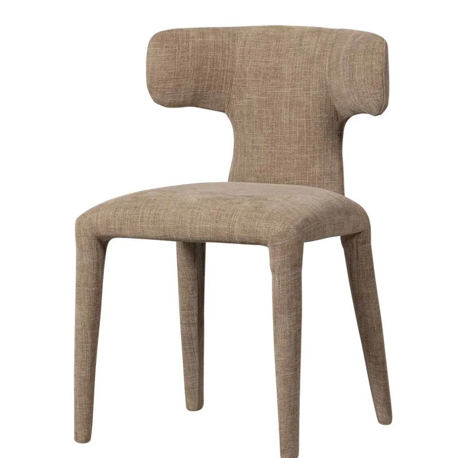 Wohnen Polsterstühle in Beige Stoff - Eradis (2er Set)