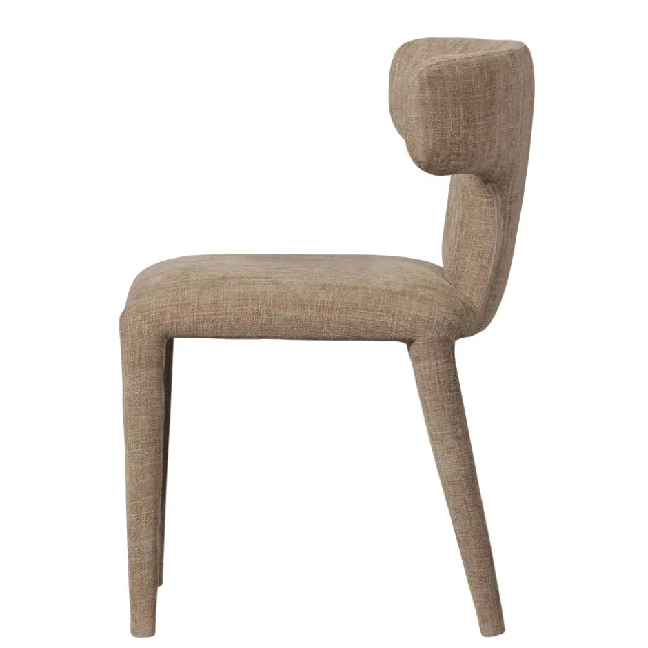 Wohnen Polsterstühle in Beige Stoff - Eradis (2er Set)