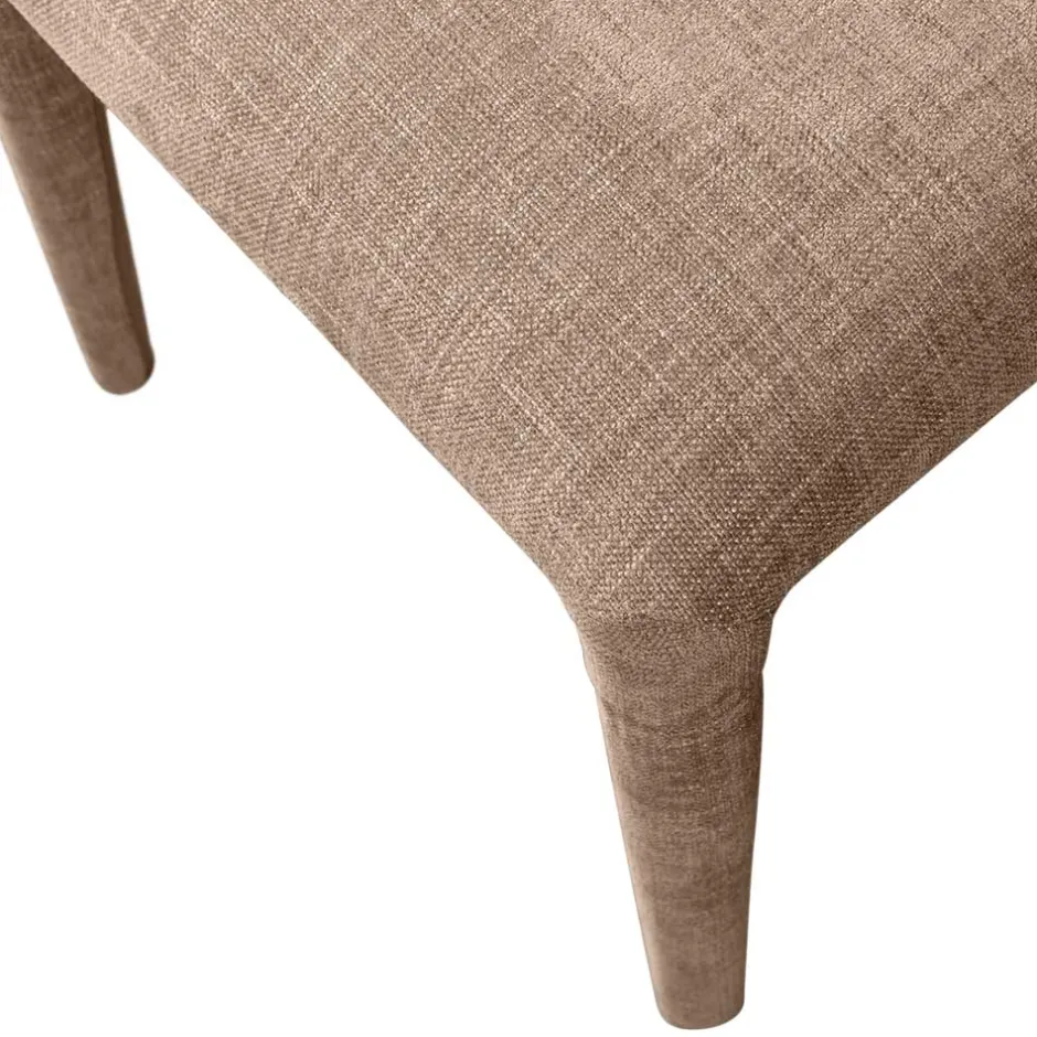 Wohnen Polsterstühle in Beige Stoff - Eradis (2er Set)