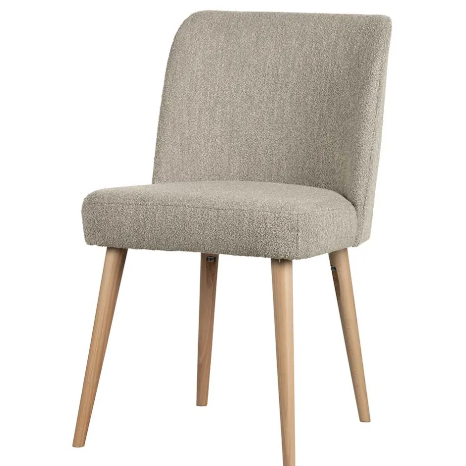 Polsterstühle in Beigegrau Boucle - Cornelys (2er Set)^Wohnen Outlet