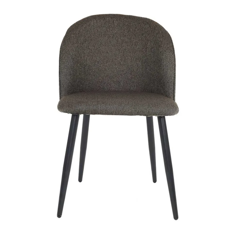 Polsterstühle in Dunkelgrau - Lolona (2er Set)^Wohnen Outlet