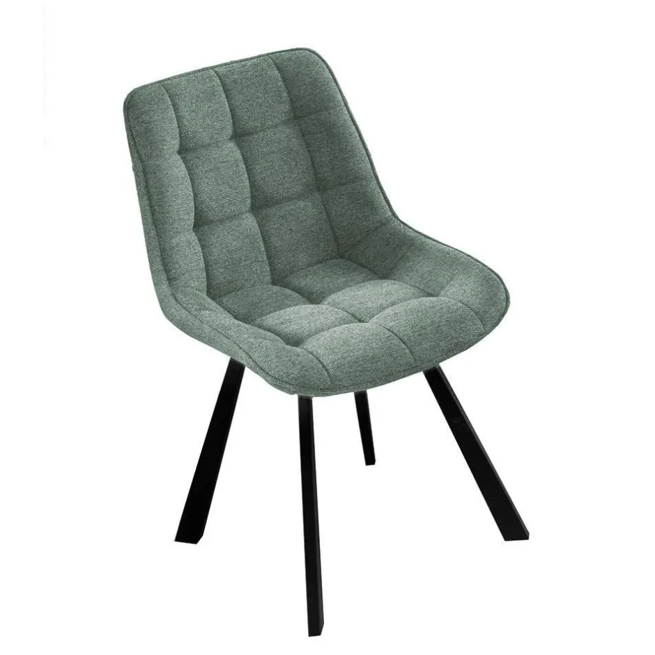 Polsterstühle in Dunkelgrün - Islando (4er Set)^Wohnen Discount