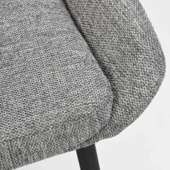 Polsterstühle in Hellgrau & Schwarz - Fabia (2er Set)^Wohnen Discount