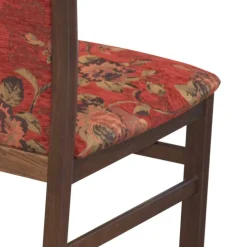 Polsterstühle in Rot mit Blumen - Sylverta (2er Set)^Wohnen Discount