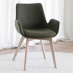 Polsterstühle mit Armlehnen in Dunkelgrün - Termi (2er Set)^Wohnen Best