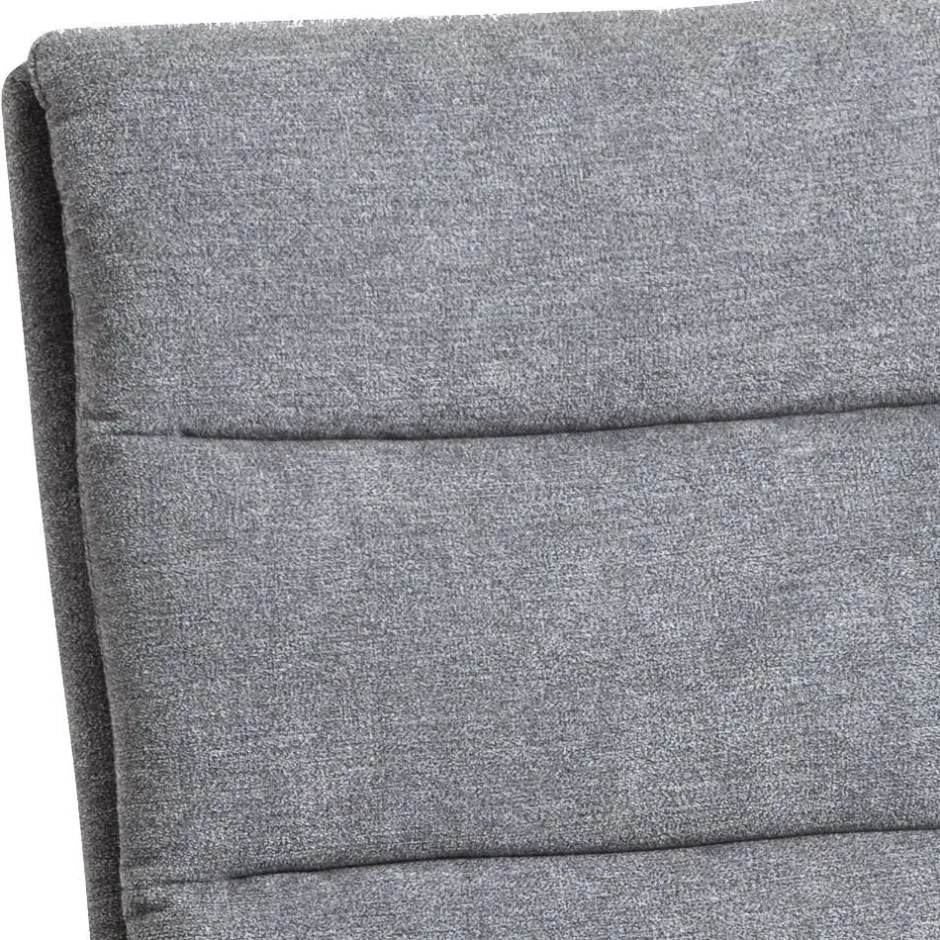 Polsterstuhl aus grauem Flockstoff - Anhora (2er Set)^Wohnen Best