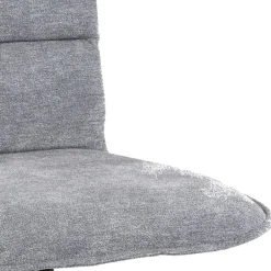 Polsterstuhl aus grauem Flockstoff - Anhora (2er Set)^Wohnen Best