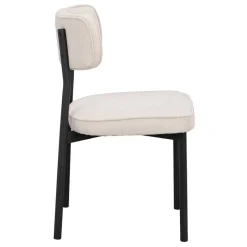 Polsterstuhl in Creme & Schwarz - Jeffa (2er Set)^Wohnen Best