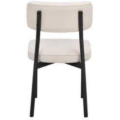 Polsterstuhl in Creme & Schwarz - Jeffa (2er Set)^Wohnen Best