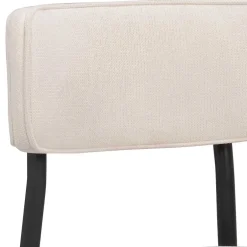 Polsterstuhl in Creme & Schwarz - Jeffa (2er Set)^Wohnen Best